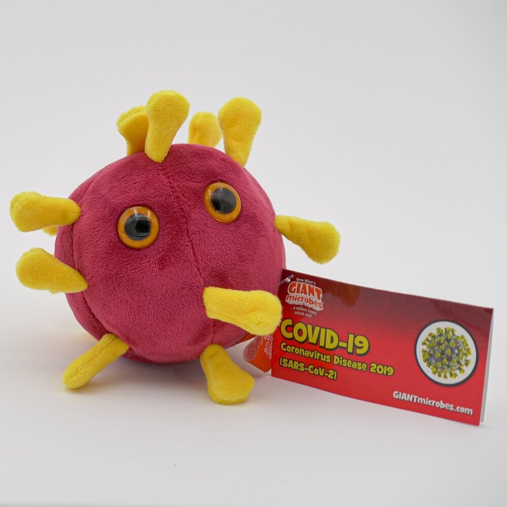 3/$55❤️GIANTMicrobes Covid-19 Coronavirus Disease 2019 Plush Toy Drew Oliver